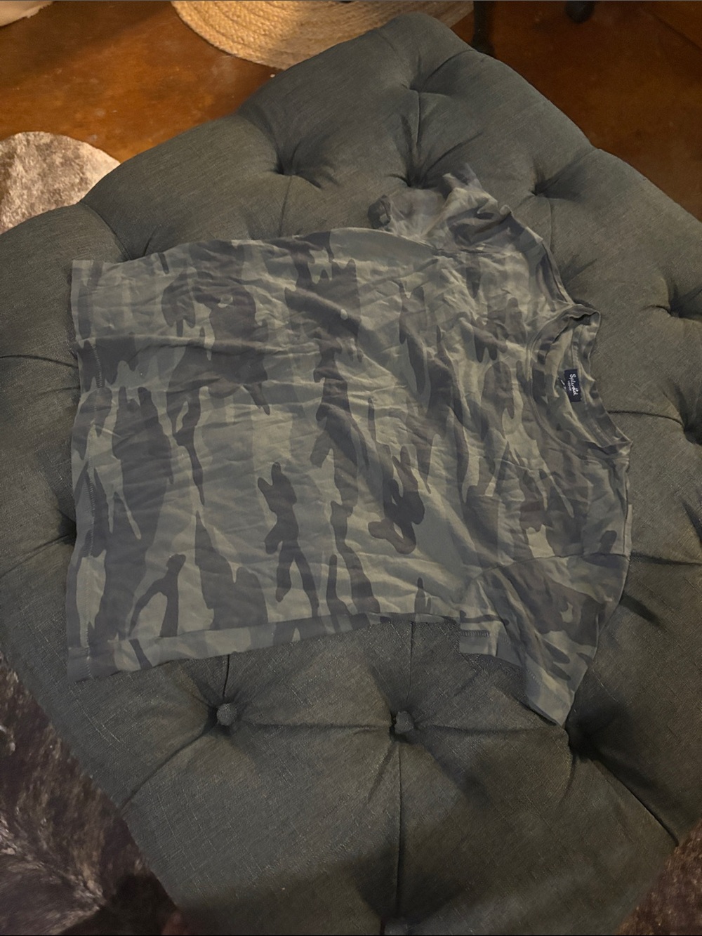 Splendid green/Gray Camo Short Sleeve Tee